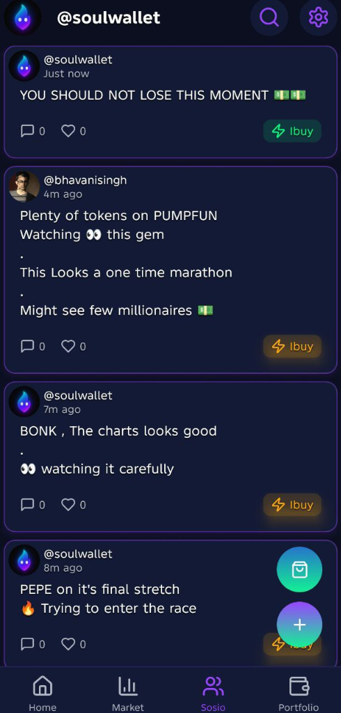 SoulWallet Social Feed